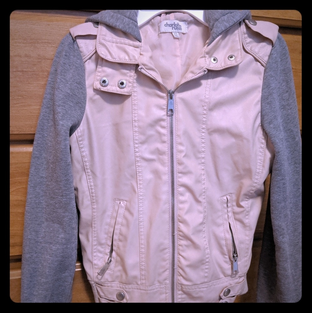 Faux leather jacket